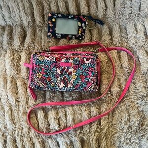 Vera Bradley wallet crossbody bag purse with change purse